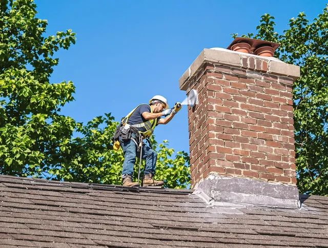 Bay Village Chimney Sweep performing an inspection with advanced tools in Bay Village, OH