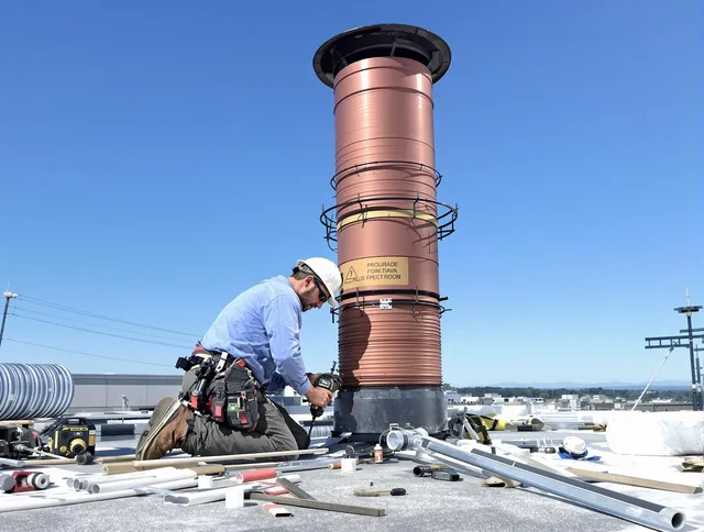 Installed chimney liner by Bay Village Chimney Sweep in Bay Village, OH