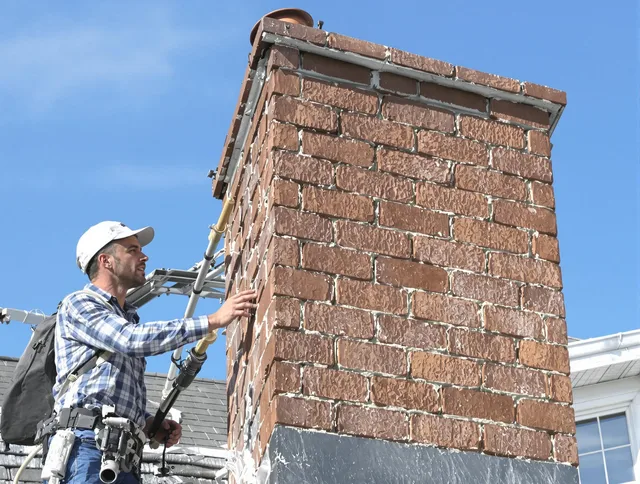Brickwork for a chimney rebuild by Bay Village Chimney Sweep in Bay Village, OH